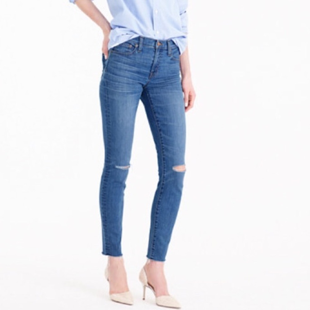JCREW distressed denim